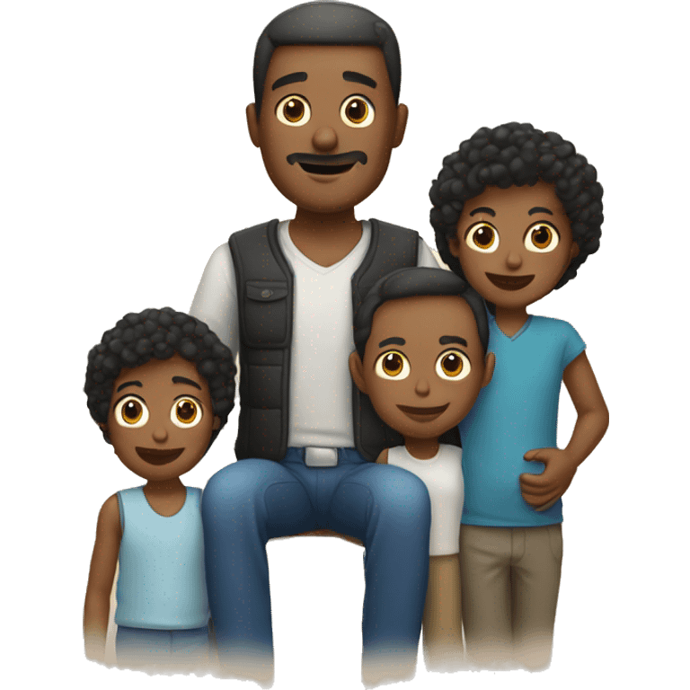 a man with his family emoji