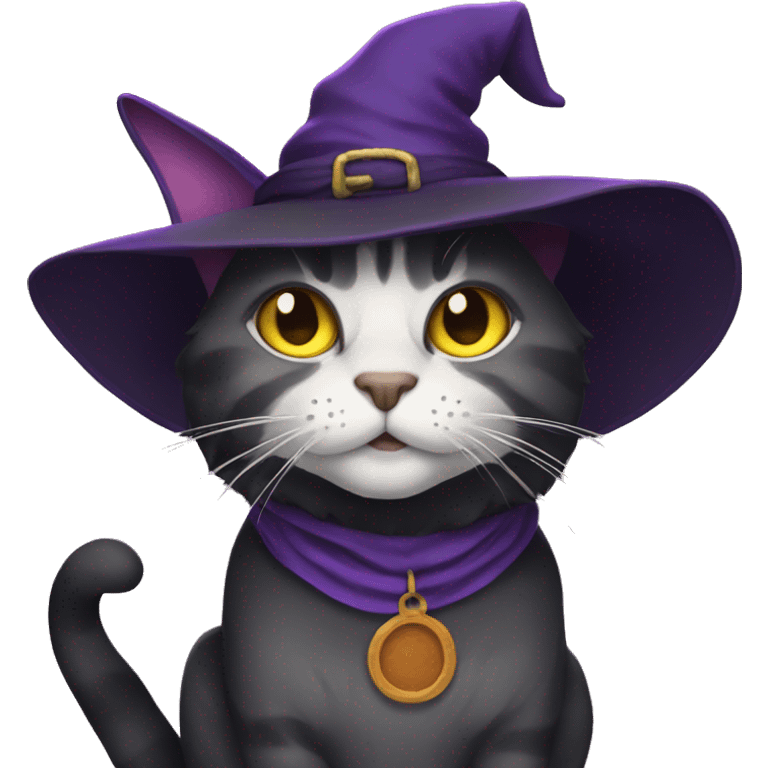 witch cat emoji