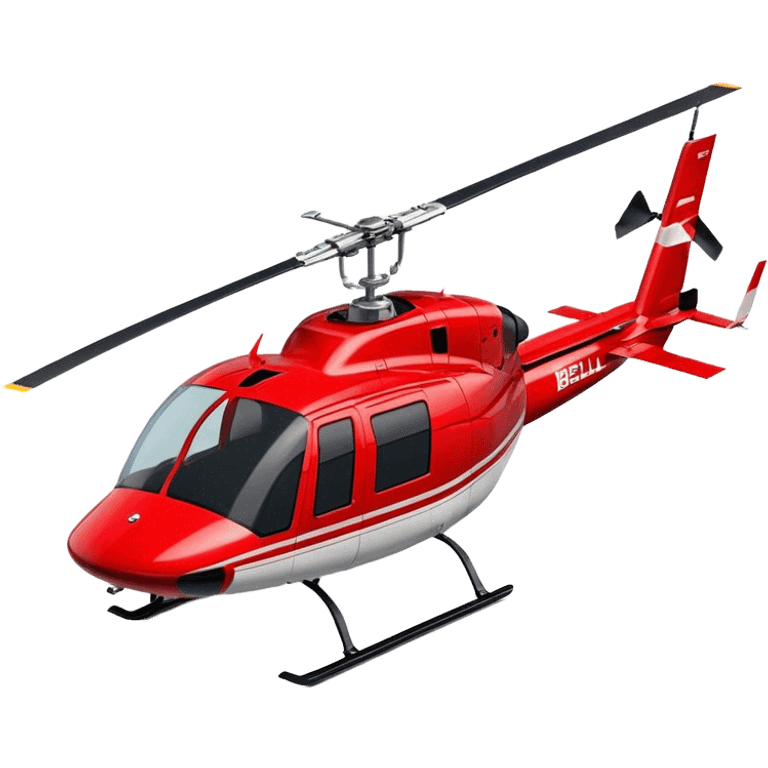 Bell 206 - Bell Helicopter (Model Year: 2021) (Iconic colour: Red) emoji