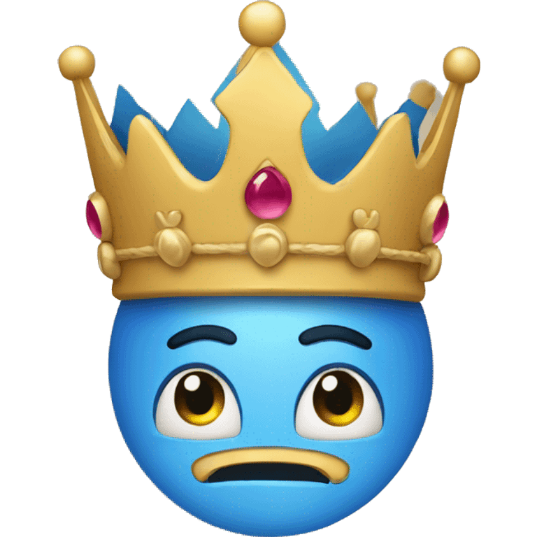 Emoji with crown  emoji