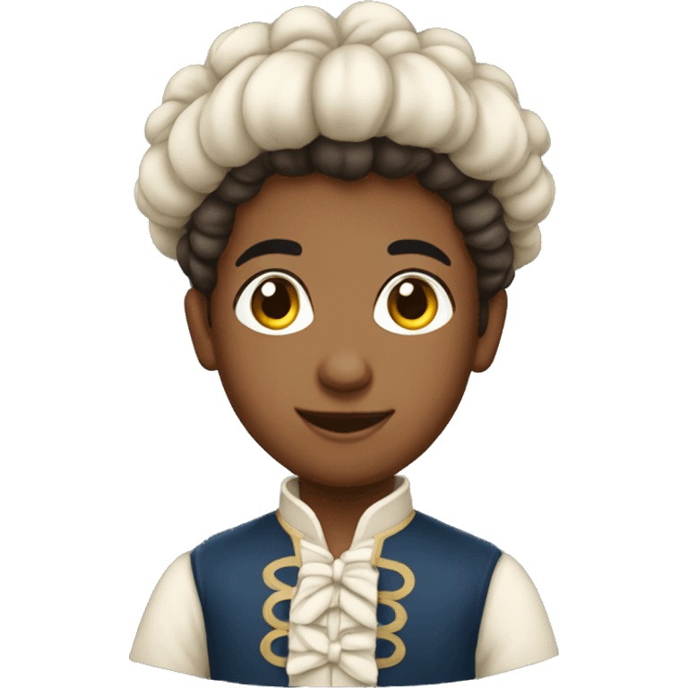 colonial boy with bun emoji