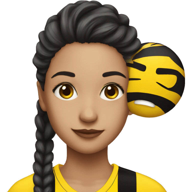 Girl with a bvb player emoji