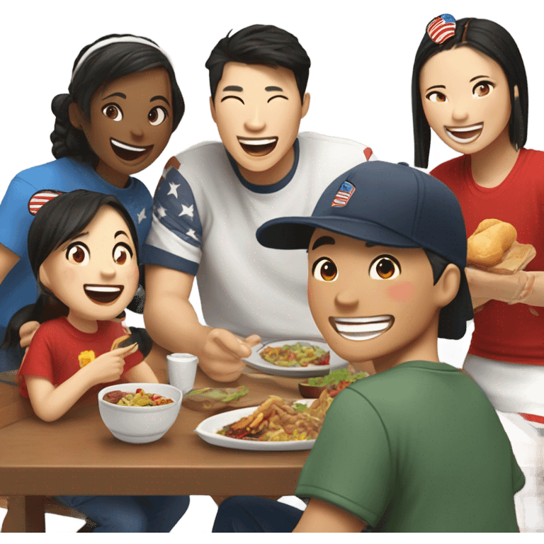 America friends with China emoji