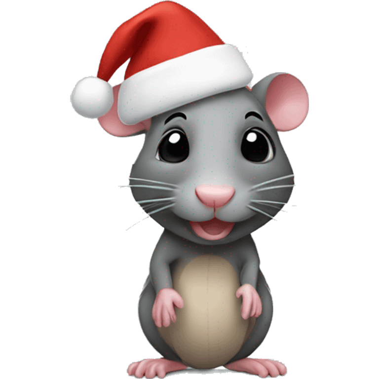 christmas rat emoji