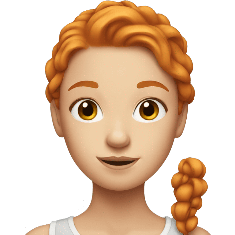 Ginger beautiful girl emoji