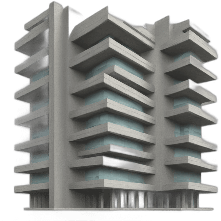 Brutalist architecture emoji