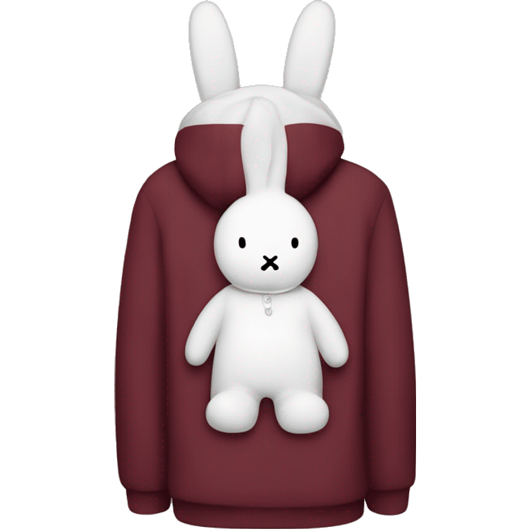 miffy with burgundy pyjamas emoji