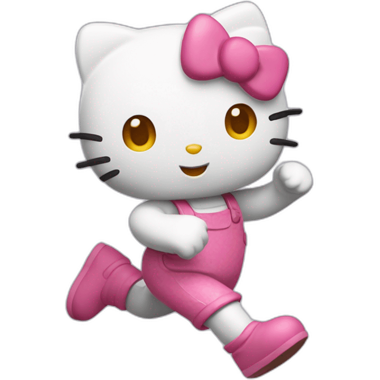 Hello Kitty corriendo emoji