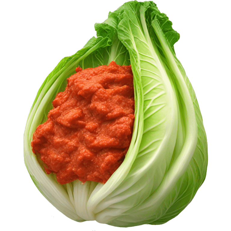 A napa cabbage marinated red pepper paste emoji