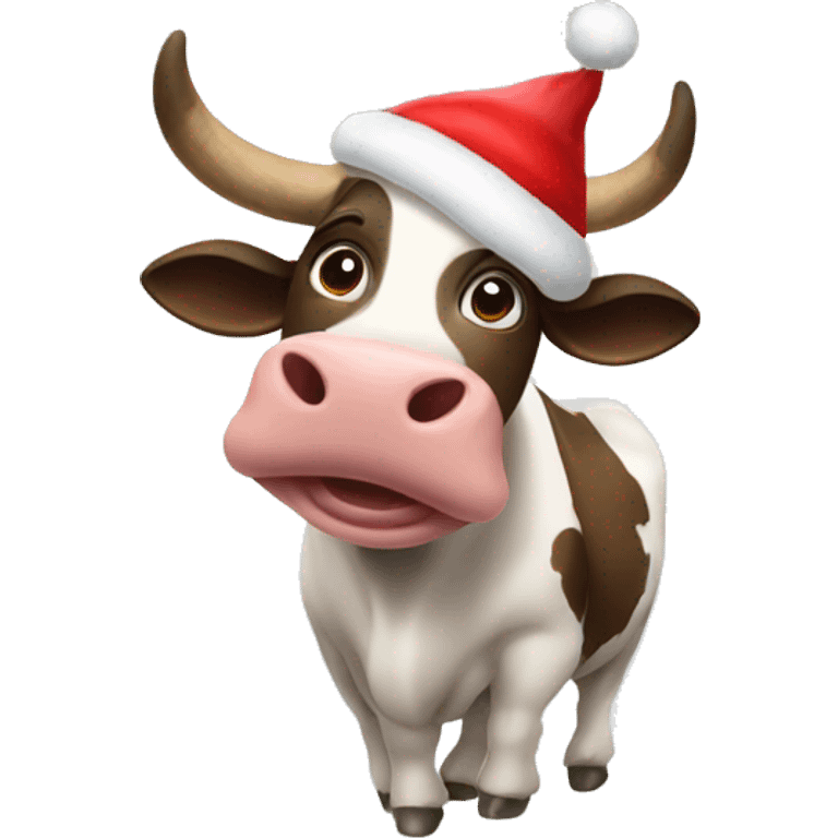 Cow Christmas  emoji