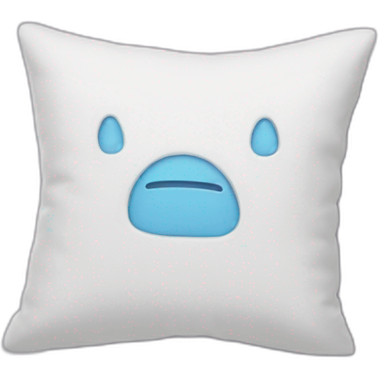 pillow with multiple letters emoji