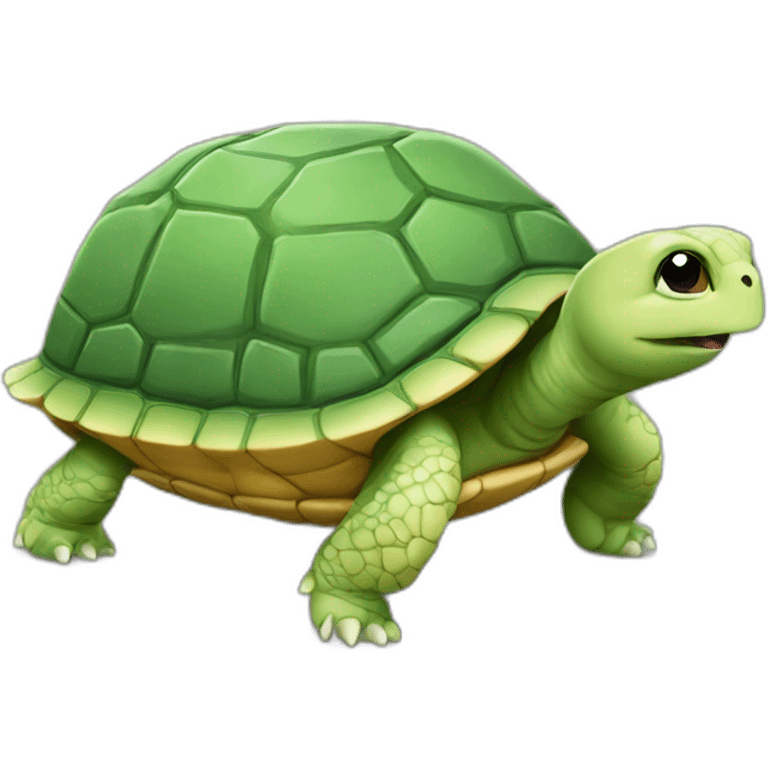 Chat sur tortue emoji