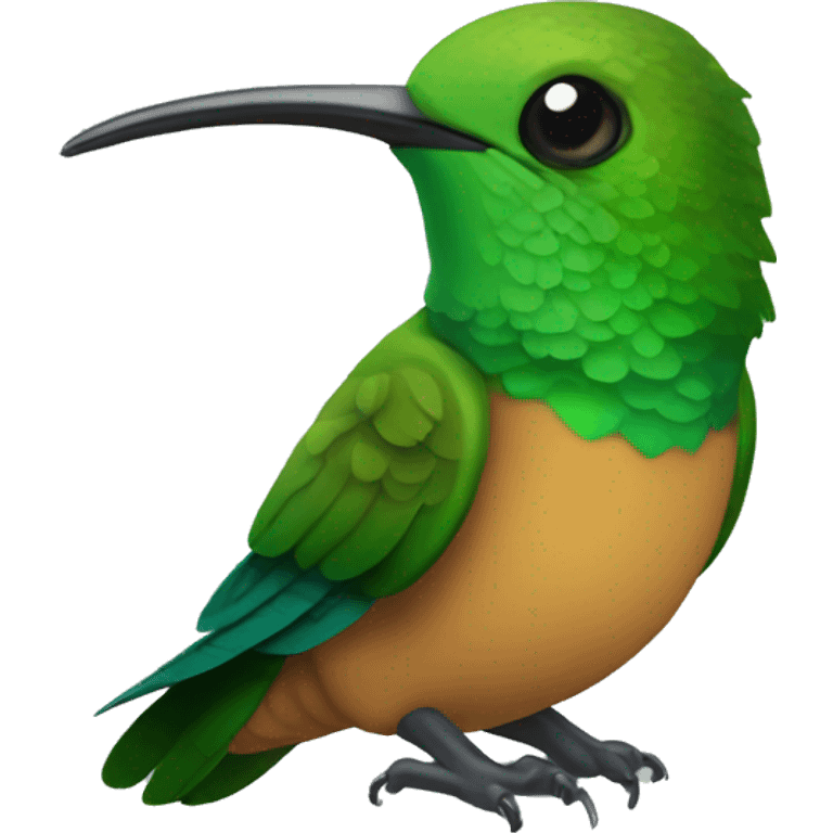 emoji de un colibrí bostezando  emoji