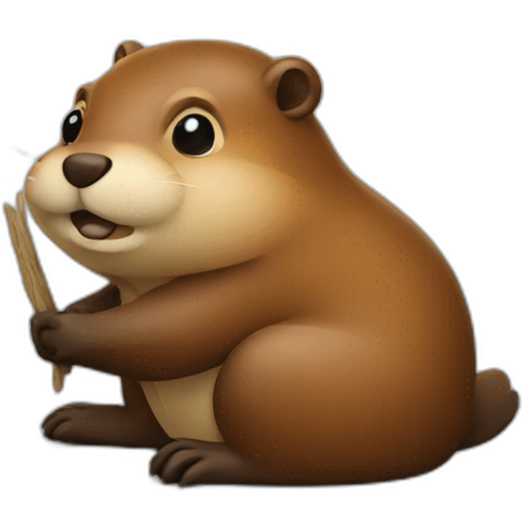 Beaver coding emoji