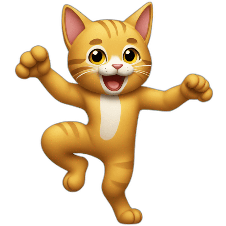 Gato bailando emoji