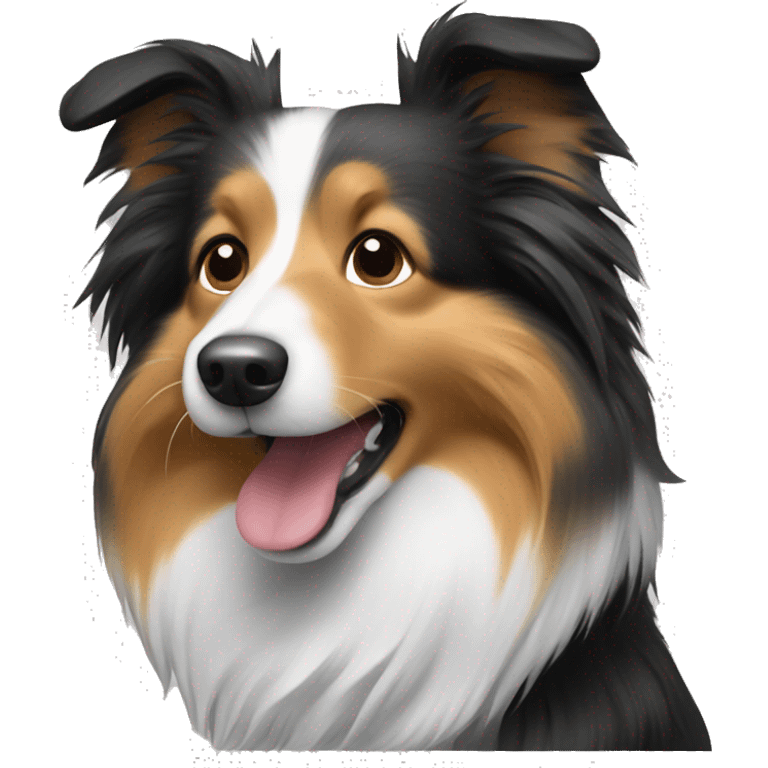 Mini sheltie dog emoji