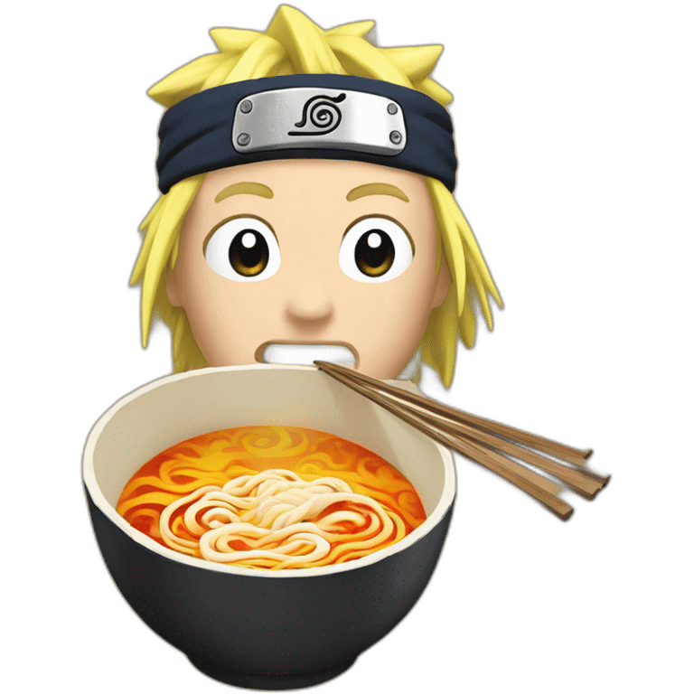 naruto coniendo ramen emoji