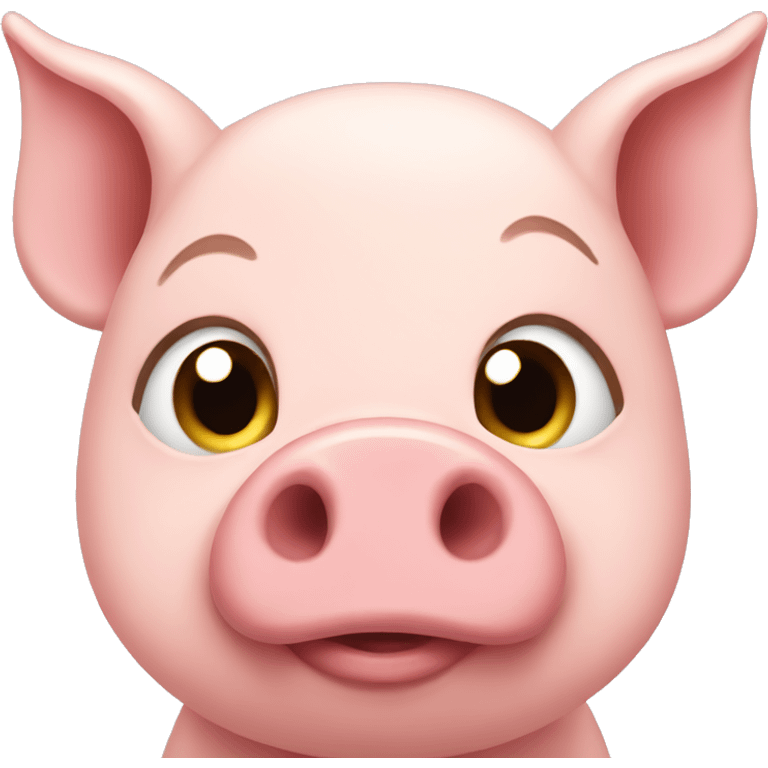 blushing pig emoji