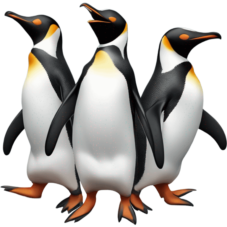 Penguins dancing emoji