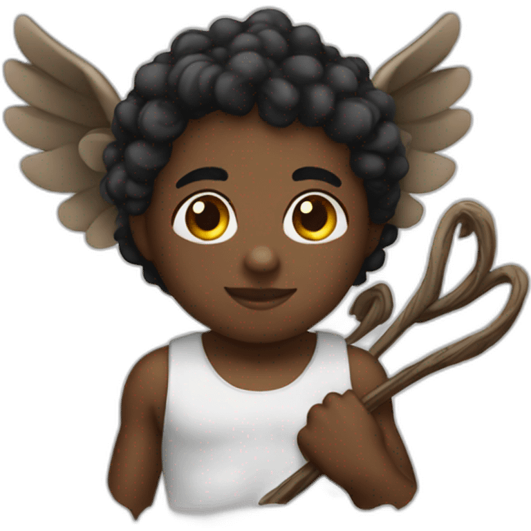 Black cupidon emoji