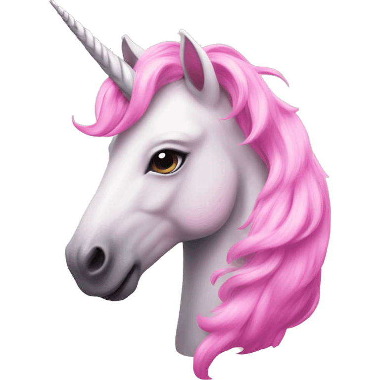 Unicorn pink emoji