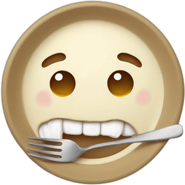 chewing plate emoji