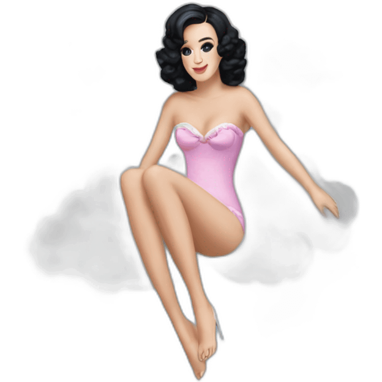 katy perry laying on a cloud california gurls emoji