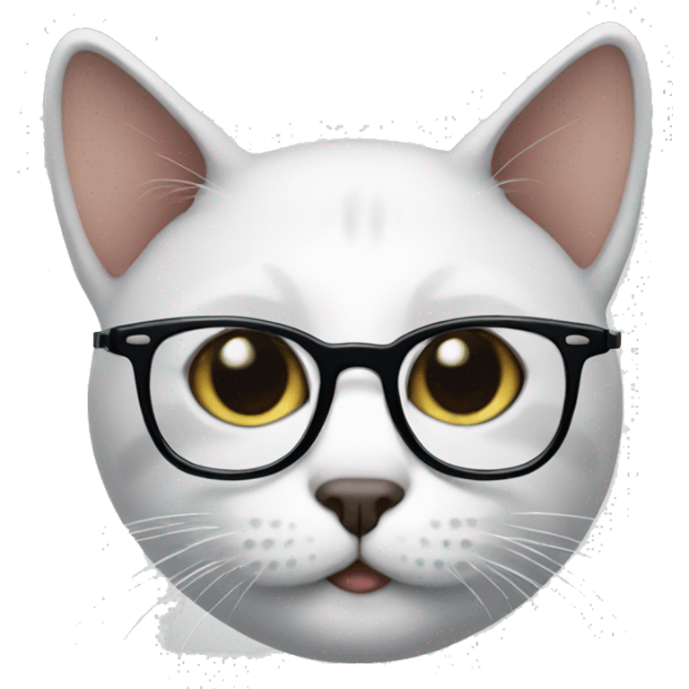 Cat with glasses emoji