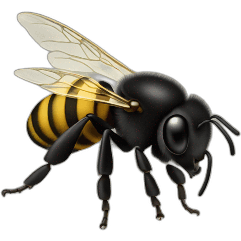 abeille noire emoji