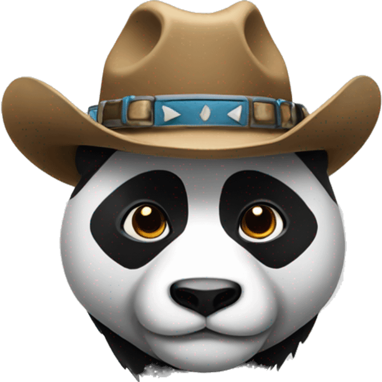 Panda with cowboy hat  emoji