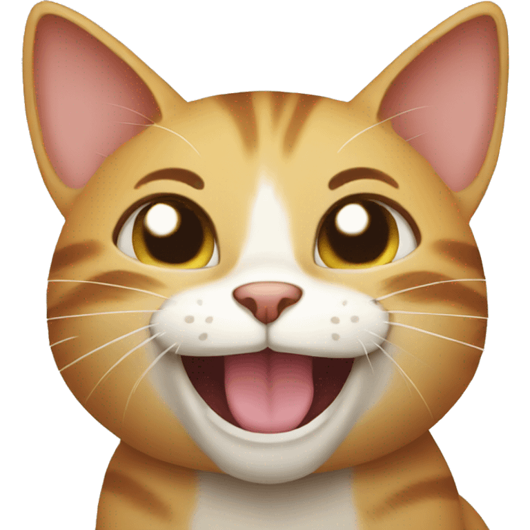 Cat laugh emoji