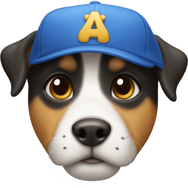 Dog with cap emoji