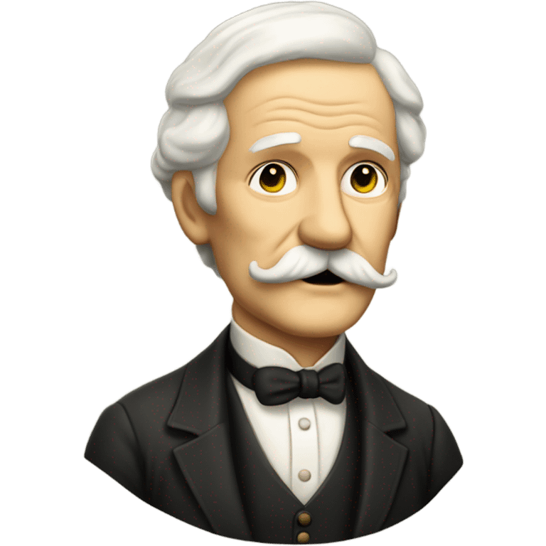 white elderly man with a mustache in a 19th century suit emoji