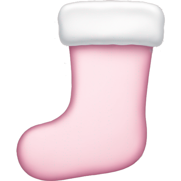  light pink Christmas stocking emoji