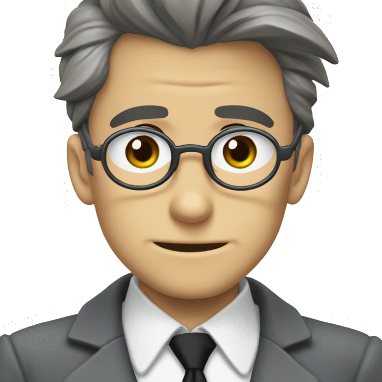 Detective conan con lentes grises  emoji