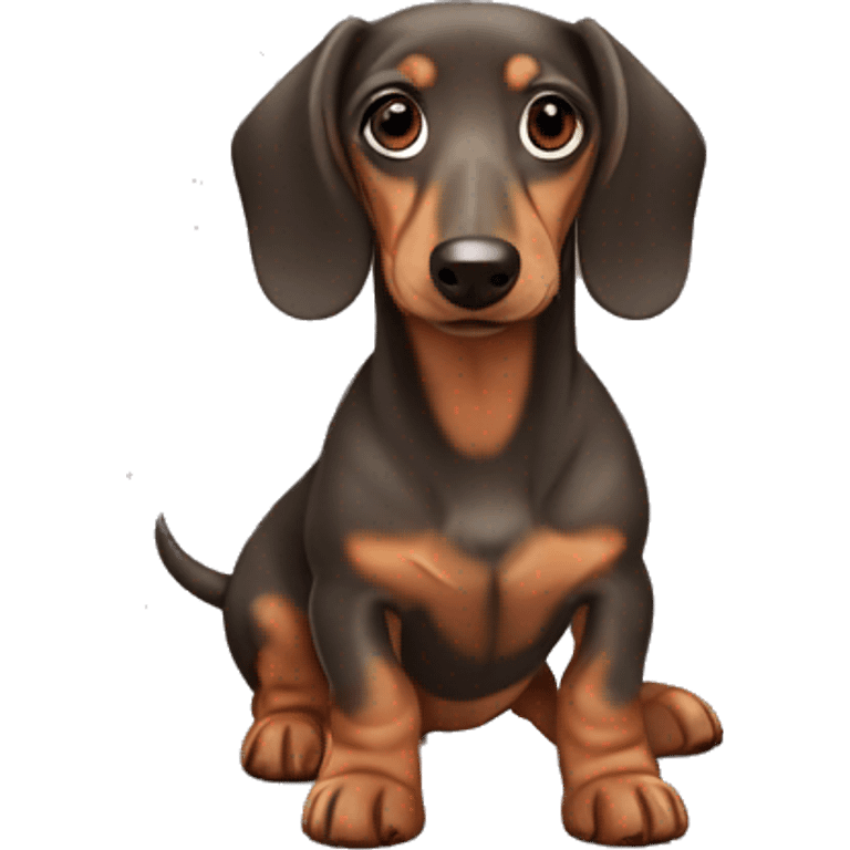 Dachshund Dapple￼ emoji