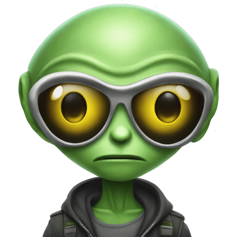 Cool alien  emoji