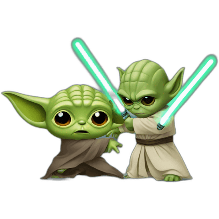 yoda fighting vador emoji