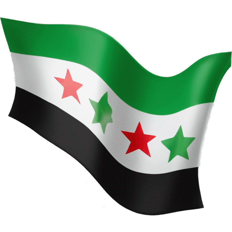 Syrian green flag emoji