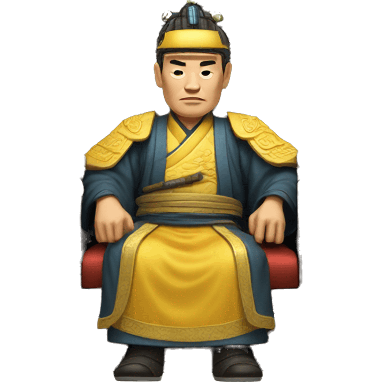 Han dynasty emperor on a throne emoji