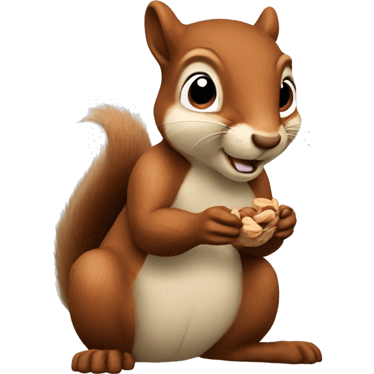 squirrel eating nuts emoji