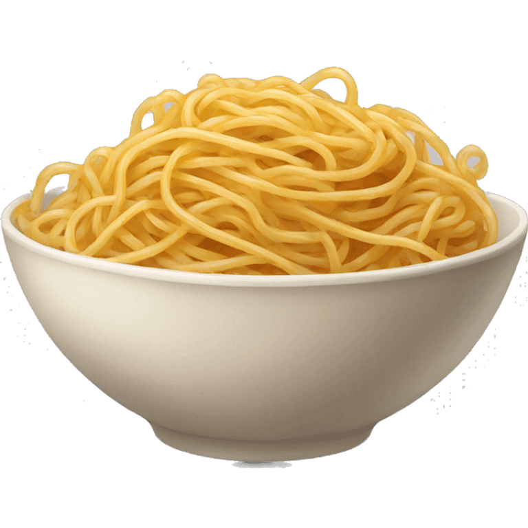 bowl of spaghetti and bread emoji