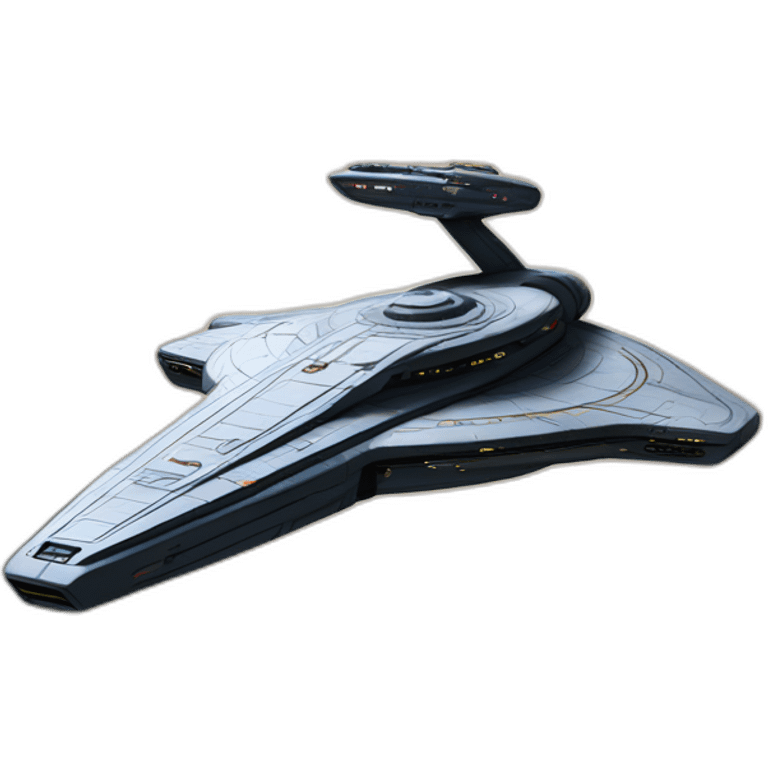 Star trek enterprise D ship emoji