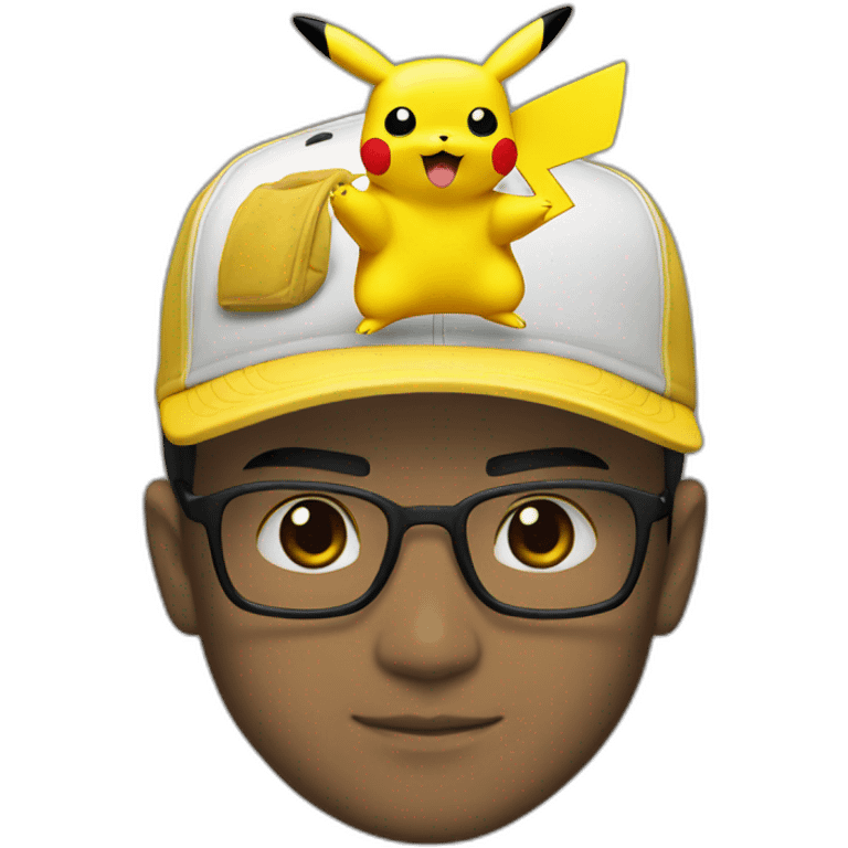 Satoshi and pikachu emoji