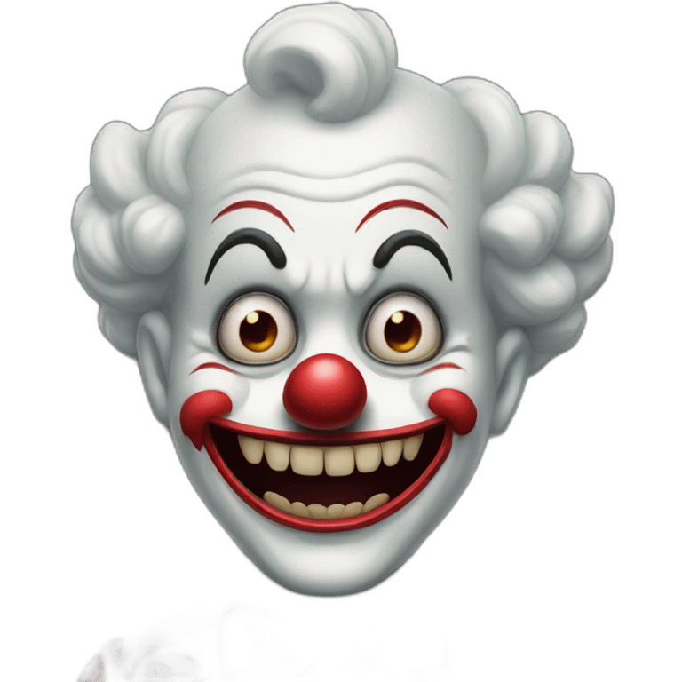 horror happy clown emoji