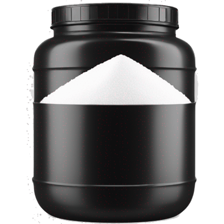 big pot of Creatine white and black emoji