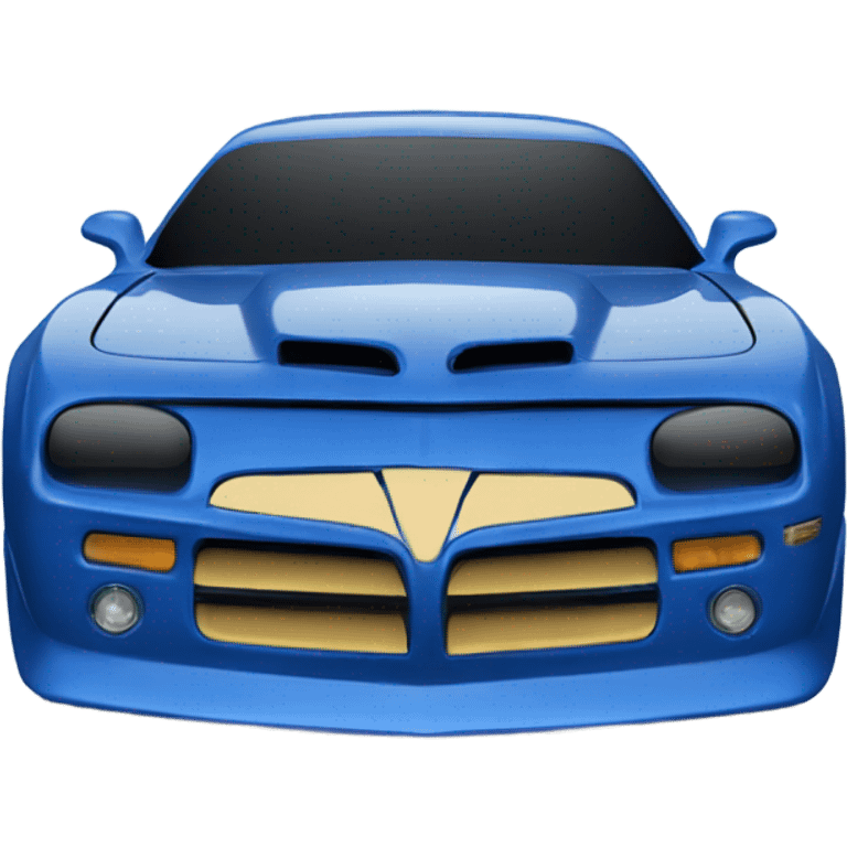 Blue trans am car emoji