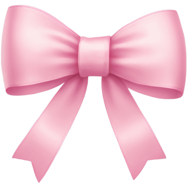 light pink ribbon bow emoji