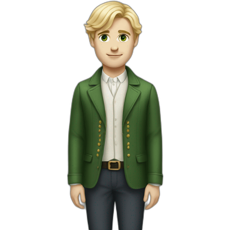 Full-length-young-british-male-historian-with-blonde-hair-and-green-eyes emoji