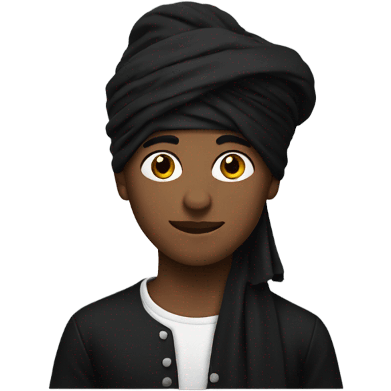 Boy with black turban emoji